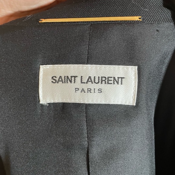 [New with Tags] SINGLE-BREASTED TUBE JACKET IN GABARDINE SAINT LAURENT - Picture 5 of 6